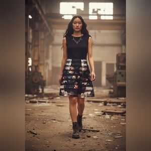 PIT Amsterdam Black Casual Dress Sz US6